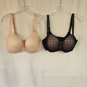 Soma Geo Lace Balconette  Underwire Padded Plus Size 38DD